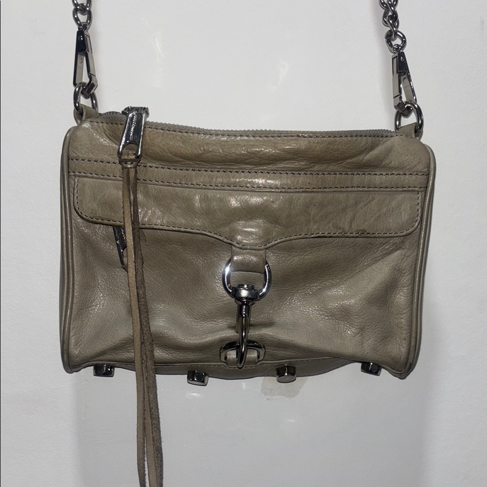 Rebecca Minkoff Taupe Leather Crossbody Bag